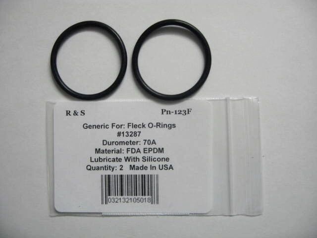 2 Fleck 13287 o-rings / Hayward SPX1500M/Waterway 805-0123 / R&S 123F /FDA EPDM