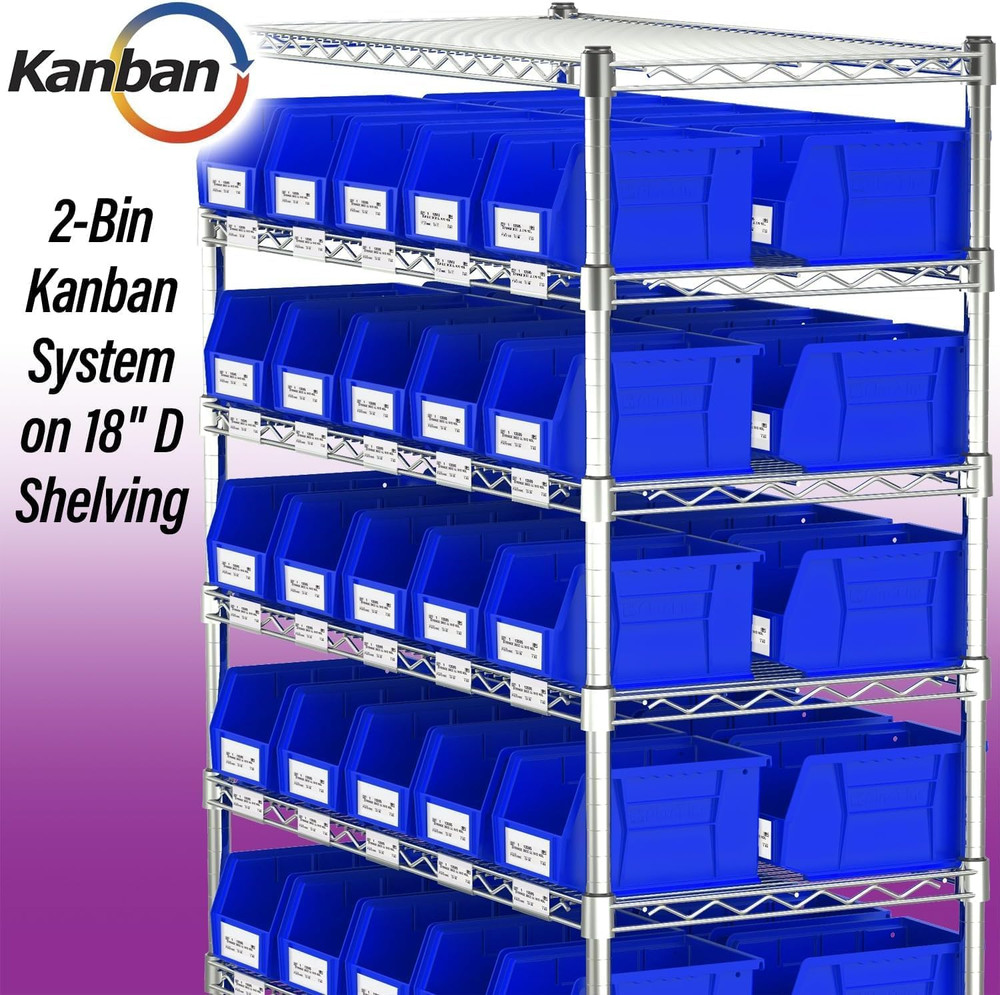 30237 Akrobins Plastic Storage Bins, Space-Saving Stackable Bins for Garage, Pan
