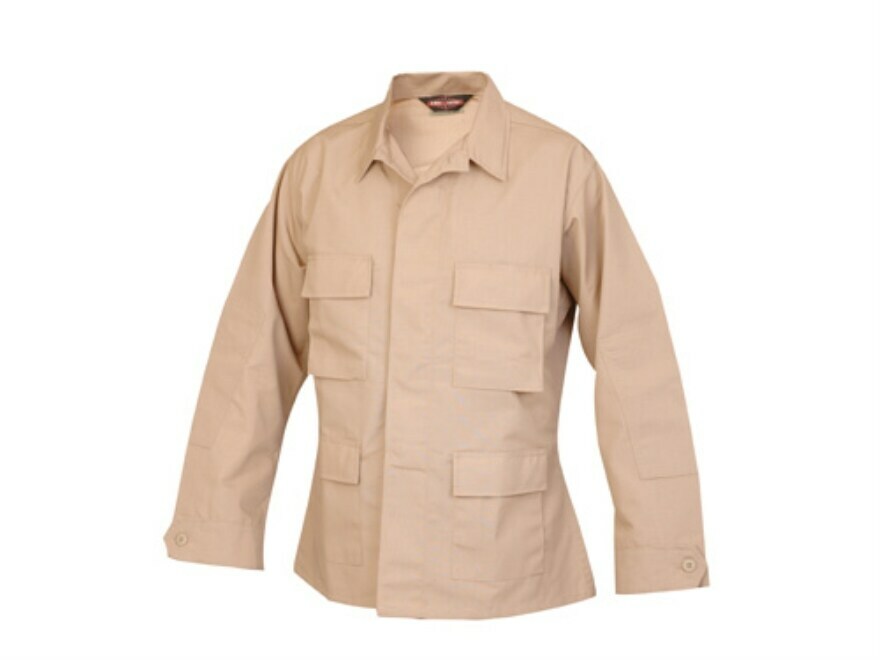 Atlanco TRUSPEC BDU Jacket, 1550, Rip-Stop, 100% Cotton, Khaki, X-Large Regular