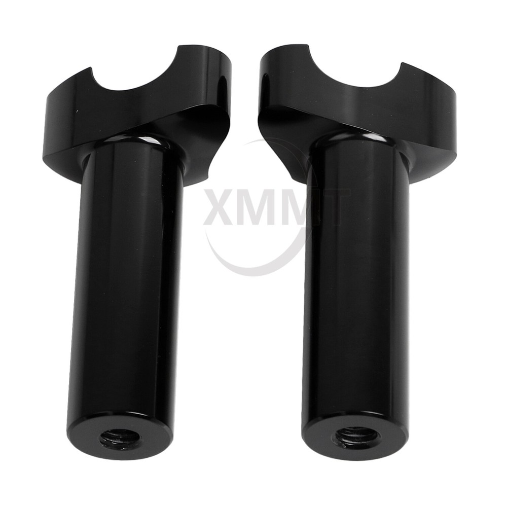 Black 4.5" Handlebar Risers For Harley Softail Sportster Dyna FXDB Handlebar 1"
