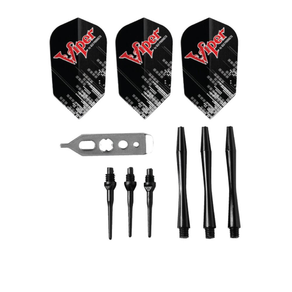Viper Black Ice Soft Tip Darts - Dartboard Game Accessory - Red - 18 Grams