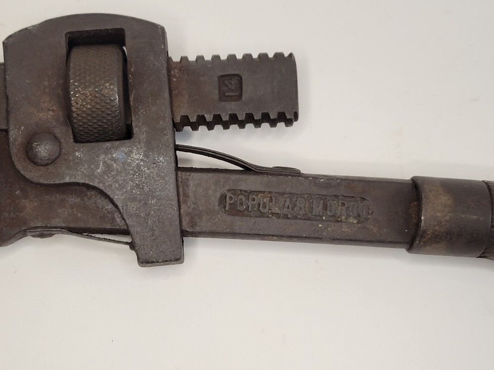 Moore Drop Forging Monkey/pipe Wrench Vintage Plumbers Tool Popular Morco 12"