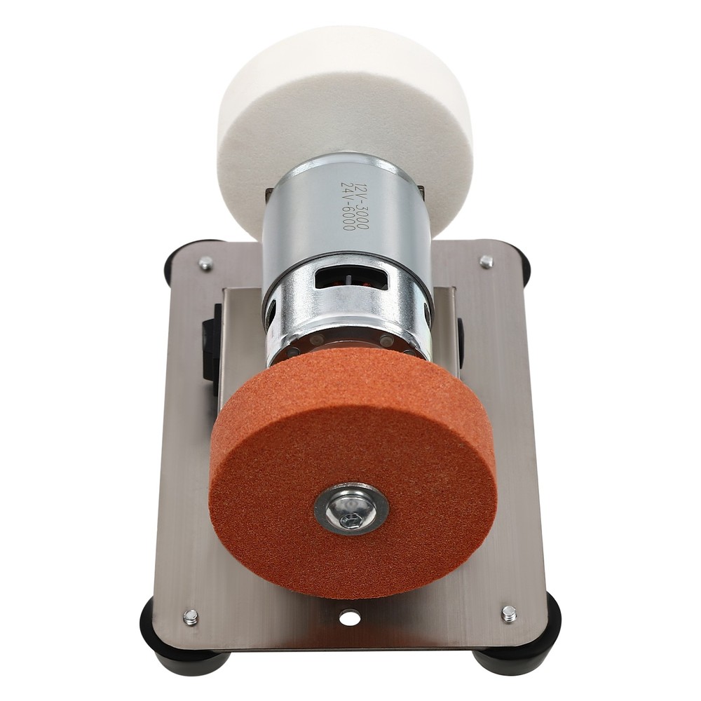 Adjustable Electric Benchtop Sander with Variable Speed Grinding Wheels