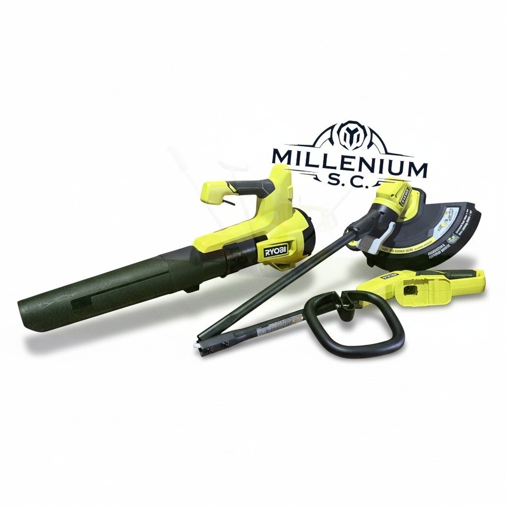 RYOBI 18V ONE+ Cordless String Trimmer & Jet Fan Blower Combo Kit - OPEN BOX