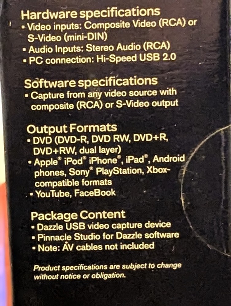 Dazzle DVD Recorder Videotapes To Digital