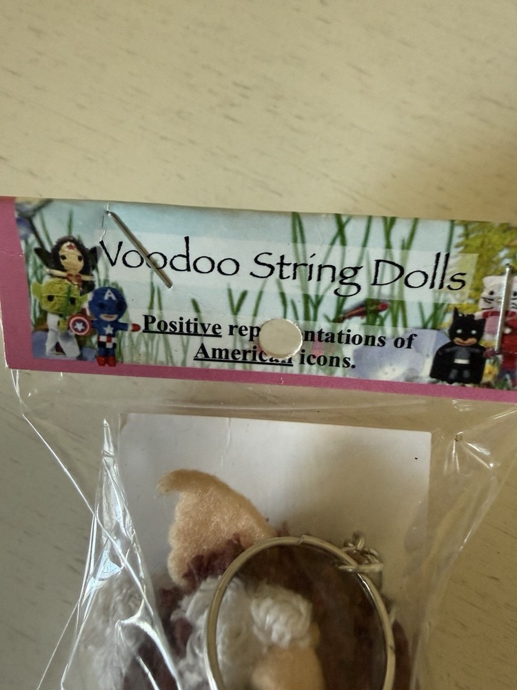Gizmo voodoo string Doll keychain new in packaging 2in