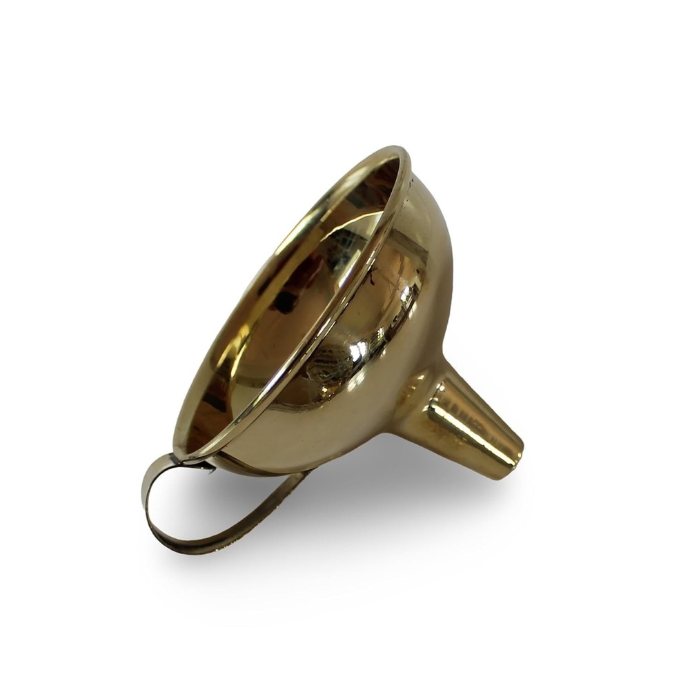 Solid Brass Funnel, 3.25" Diameter