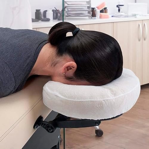Disposable Massage Table Face Cradle Covers Soft White 100 Count 13 in