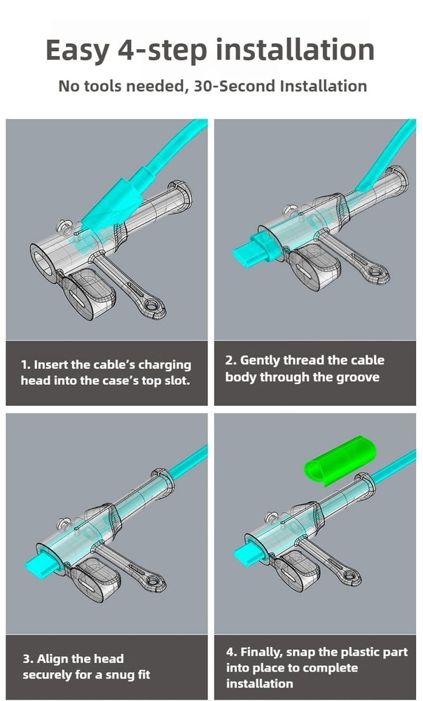 Compatible with: iPhone, Android, Type-C cables, Pink+Yellow...