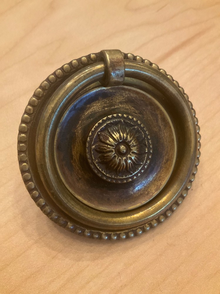 Single Post Drawer Pull Sheraton Pull Furniture Drawer Pull Cabinet Pull Brass