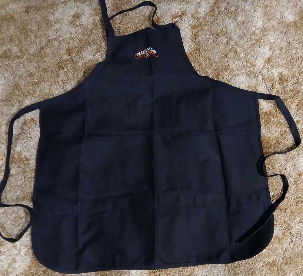 Red Baron Pizza Apron - Black