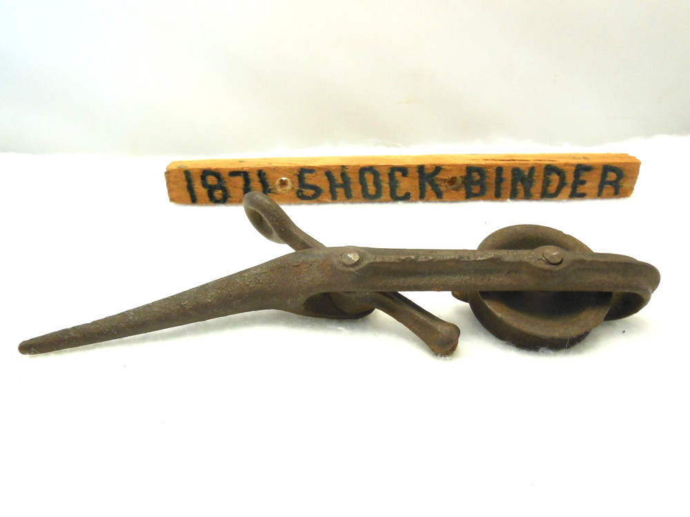1871 ANTIQUE CAST IRON CORN SHOCK BINDER #2