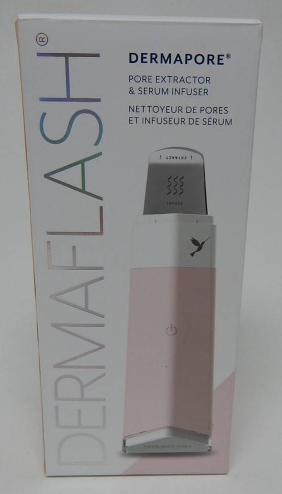 DermaFlash Dermapore+ Ultrasonic Pore Extractor & Serum Infuser with USB Kit