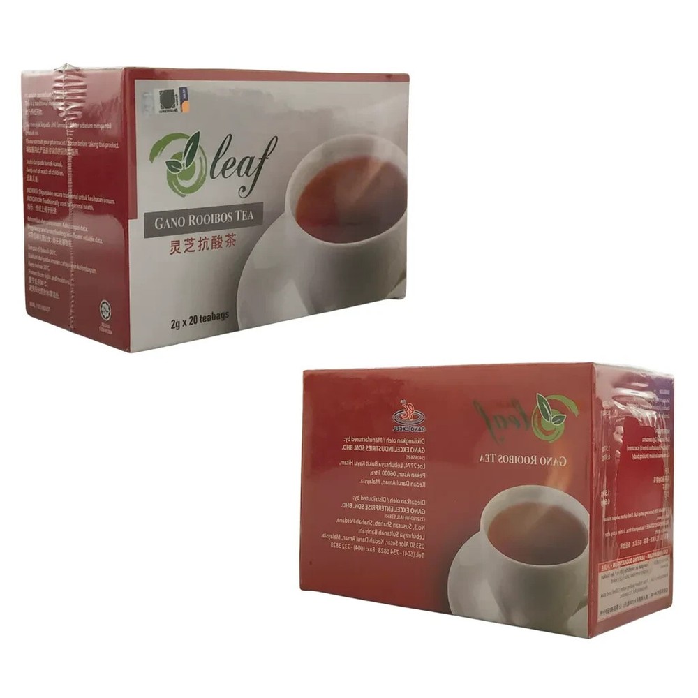 O Leaf Gano Rooibos Tea Enriched With Ganoderma (2g x 20 Teabags)
