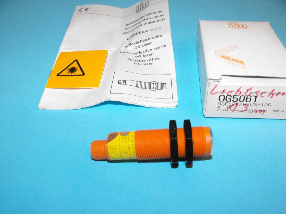 IFM EFECTOR OG5061.OGPLFPKG/US-100.reflective light barrier.NEW.