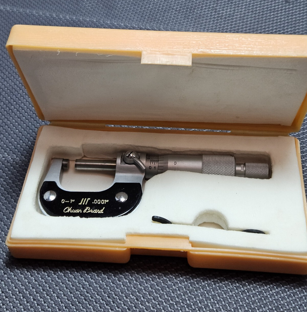 Chuar Brand 0-1" .0001", Micrometer