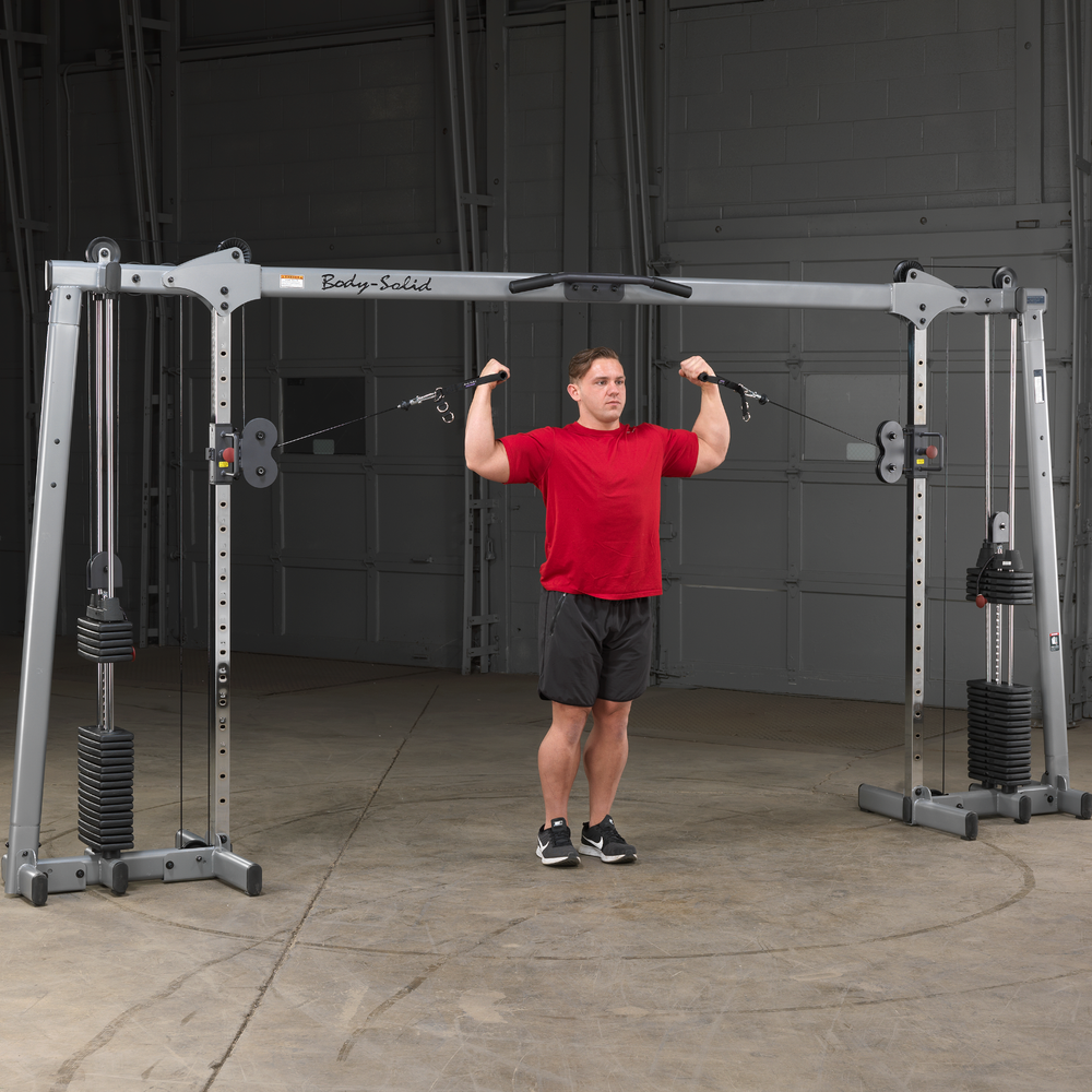 Body Solid Deluxe Cable Crossover GDCC250 Selectorized Home Gym Exercise Station