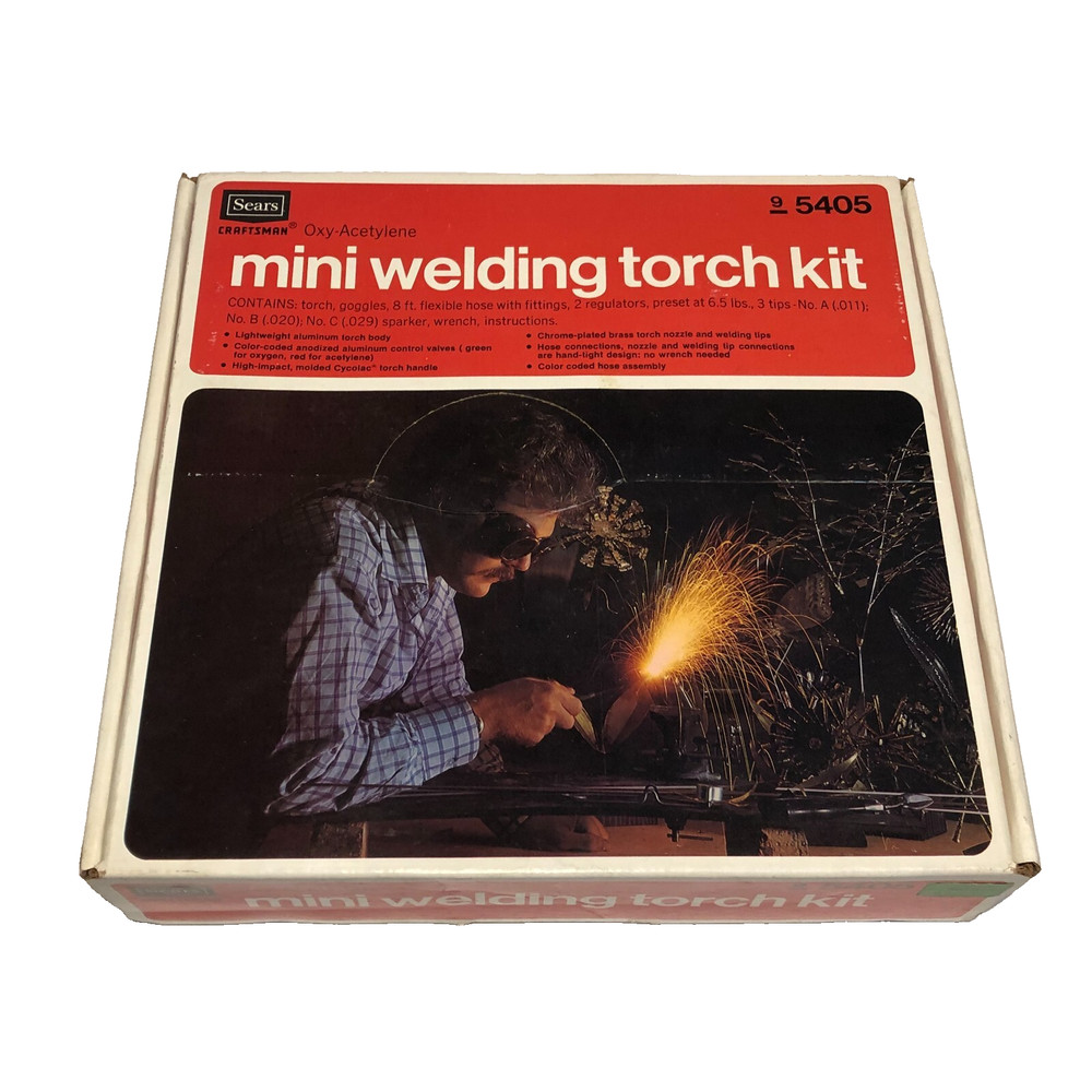 Sears Mini Welding Torch Kit 95405 - 1973 Original Box with Instructions