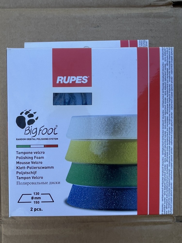 Rupes 5” Blue Coarse Polishing Pad-2 Pack