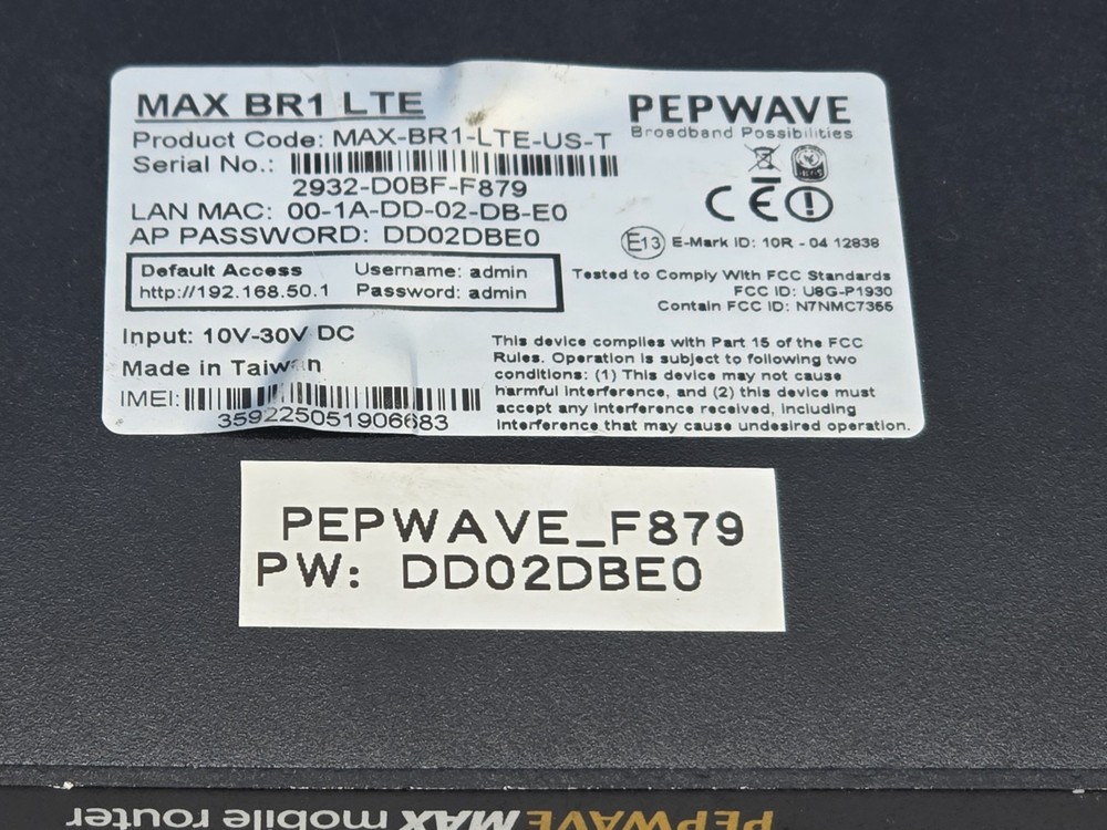 Pepwave MAX BR1 LTE Router MAX-BR1-LTE (DUAL SIM)