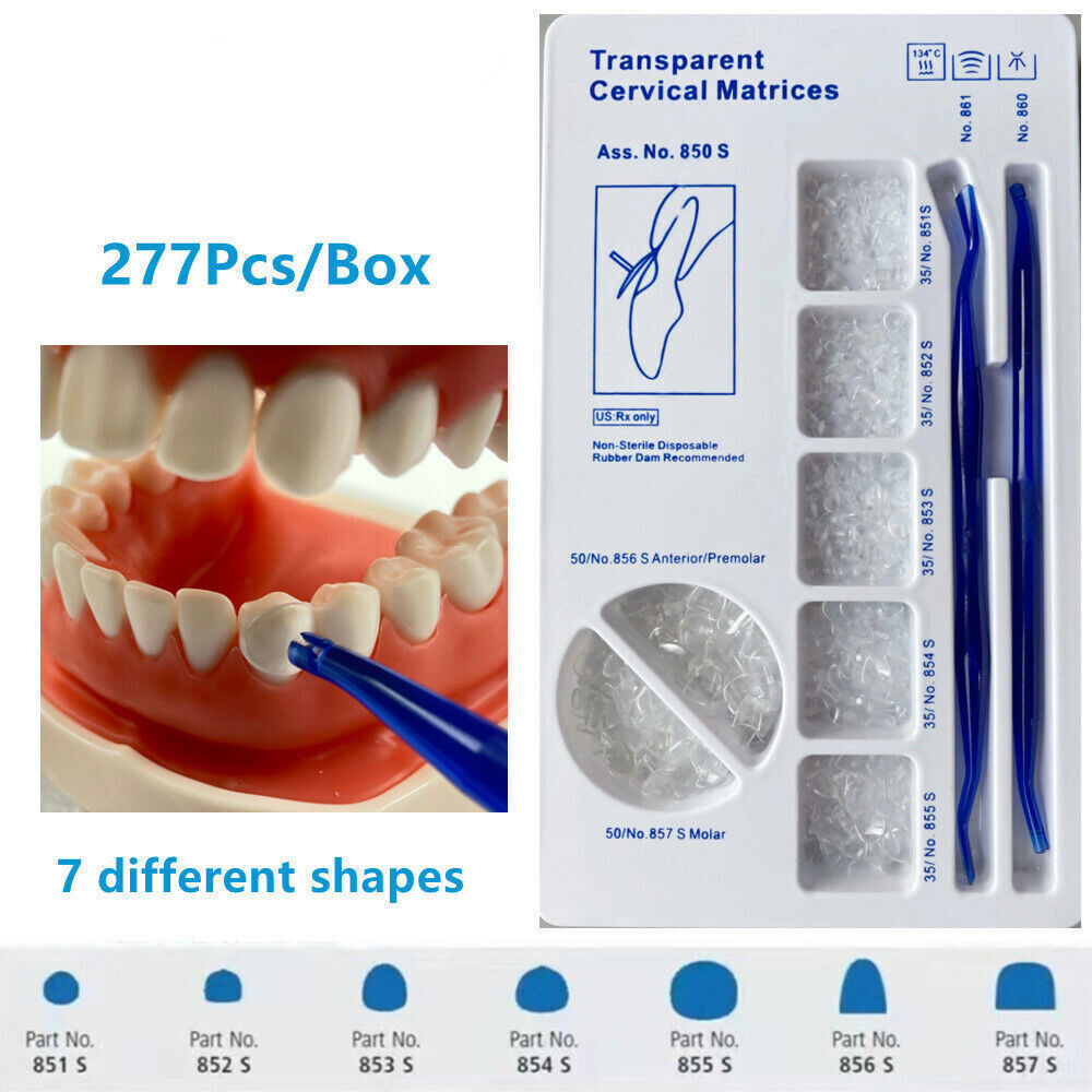 Dental Transparent Cervical Matrices Retractor Matrix Composite Gingival Veneer
