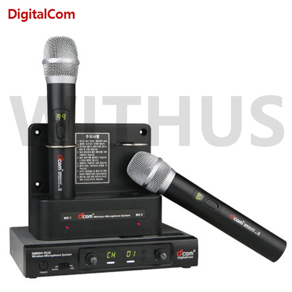 D'COM DMK941NB Wireless Karaoke Microphone System Transmitter+Receiver+Charger