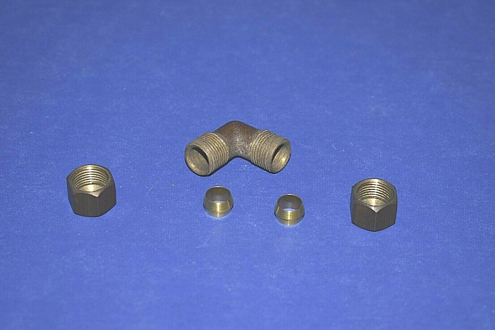 NOS Brass Compression Elbow 5/16 x 5/16 Compression