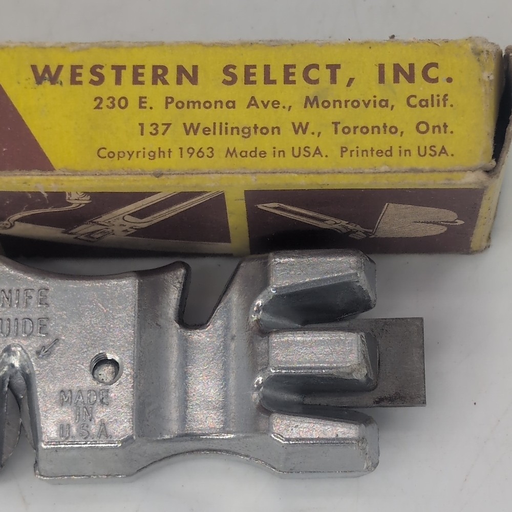 Selectool Master Sharpener with Box & Instructions Knife Scissors Glass Cut USA