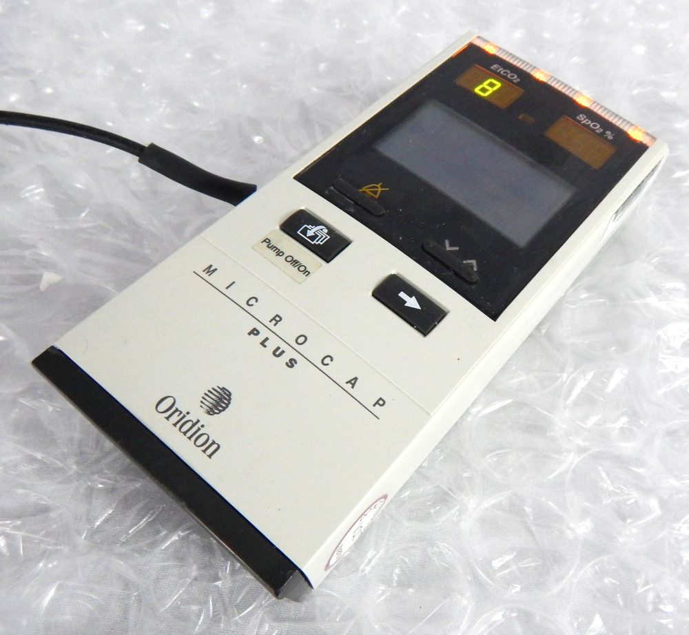 ORIDION MICROCAP PLUS HANDHELD CAPNOGRAPH S/N 105