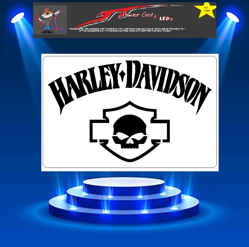 Harley Skull Logo Stencil Template Airbrush Paint  # 90