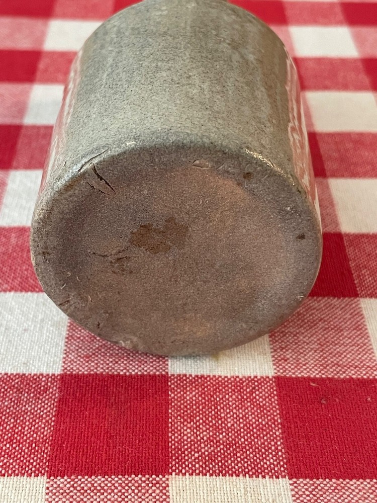 Antique Stoneware Advertising Bottle VULCANIZING SOLUTION