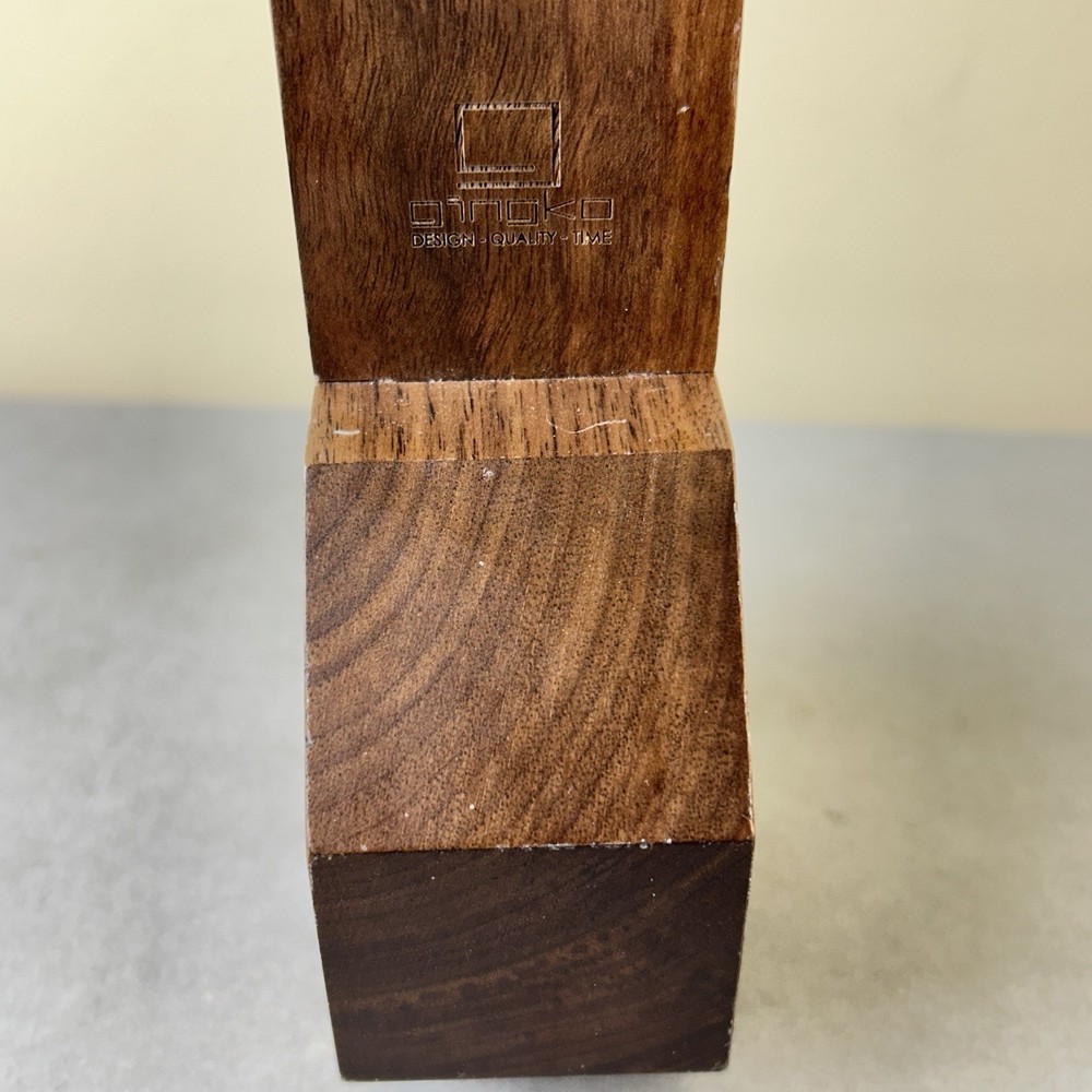 Gingko Octagon One Plus Alarm Clock Light Natural Walnut