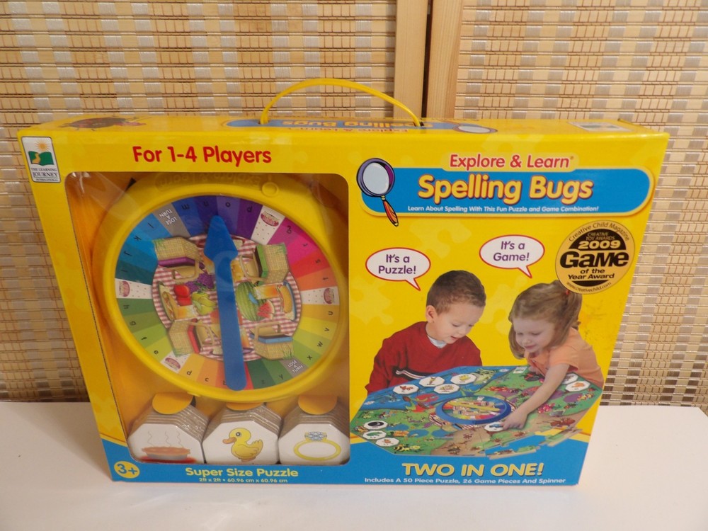 NEW - The Learning Journey Explore and Learn Spelling Bugs Puzzle & Game
