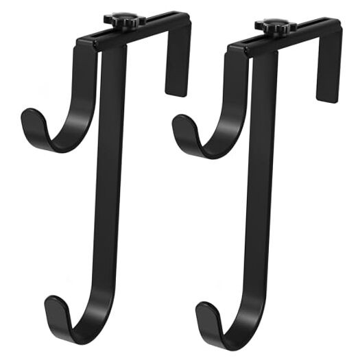 2pcs Double Pool Pole Hooks, Adjustable Thickened Panel Pool Fence Equipment