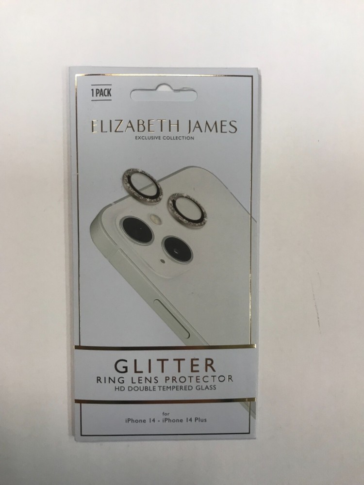 Elizabeth James Ring Lens Protector for iPhone 14/14Plus - Glitter