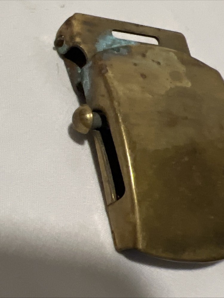 U.S. Military Solid Brass Belt Buckle Pre-Owned