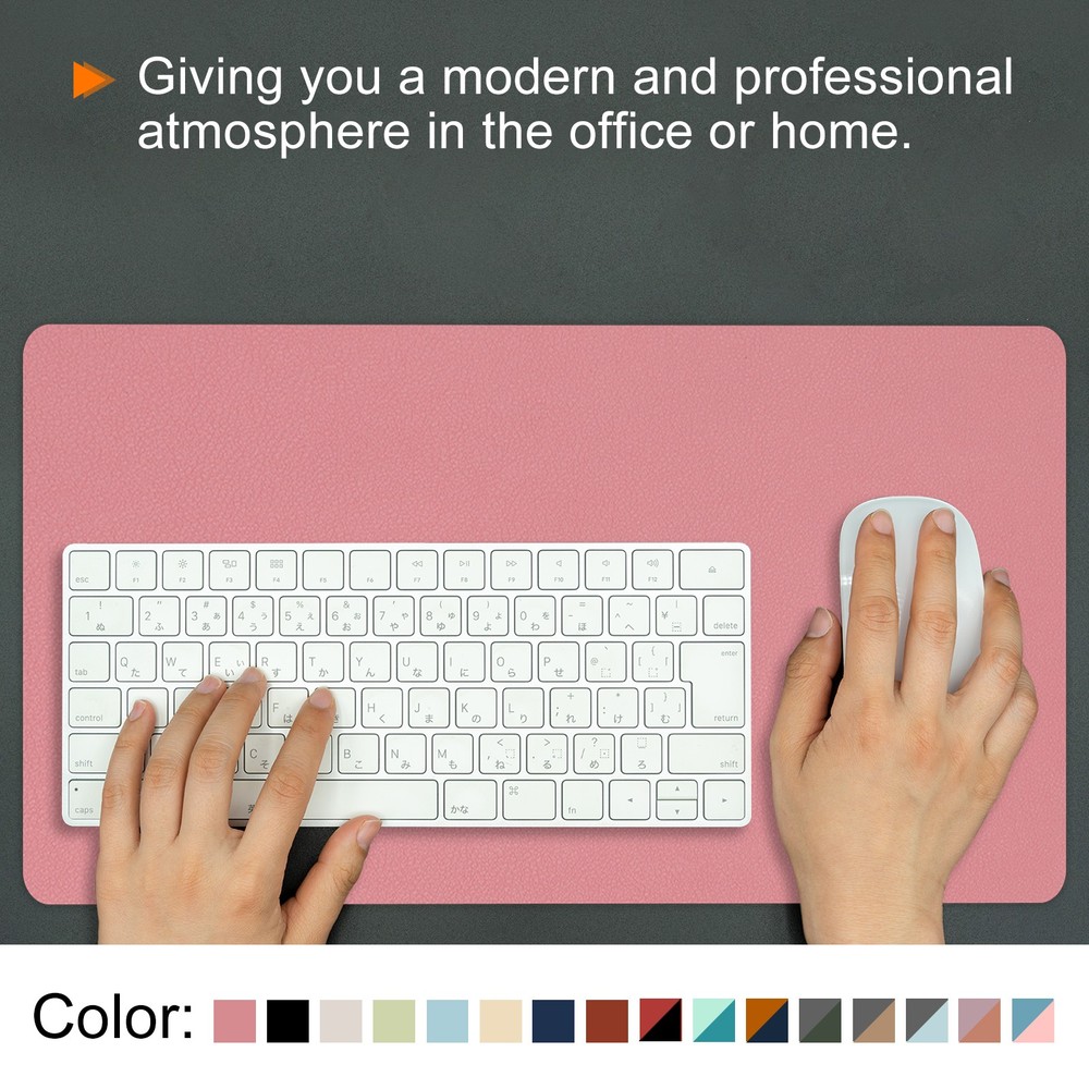 24"x12" Desk Mat Protector Non-Slip Mouse Pad Mat Gray