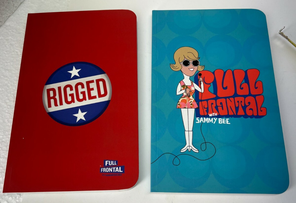 FULL FRONTAL Samantha Bee RIGGED 2 PACK LINED NOTEBOOK 2 PACK ELECTION
