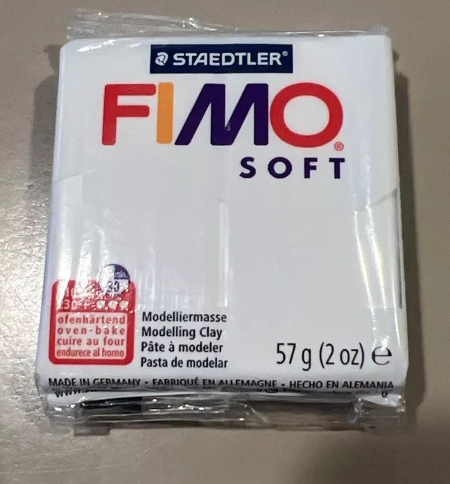 FIMO SOFT CLAY 57GM WHITE