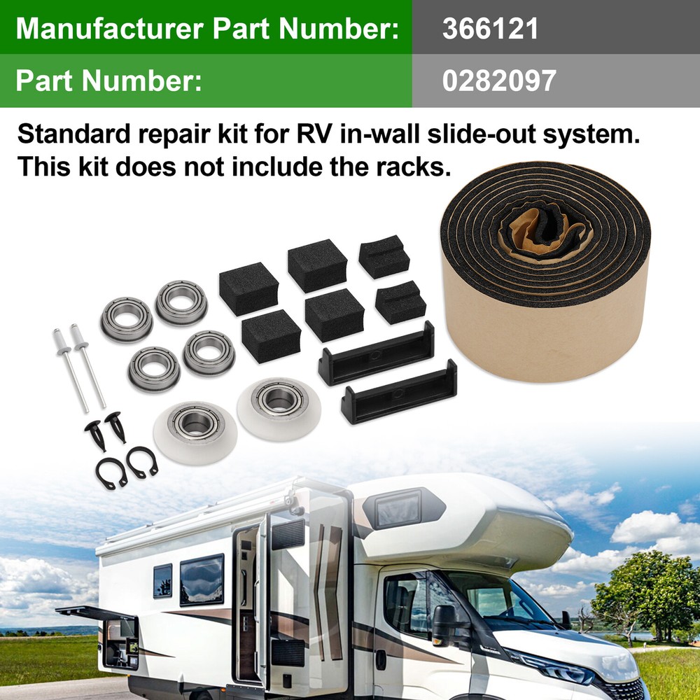366121 RV Standard Rack Repair Kit for RV in-wall slide-out system