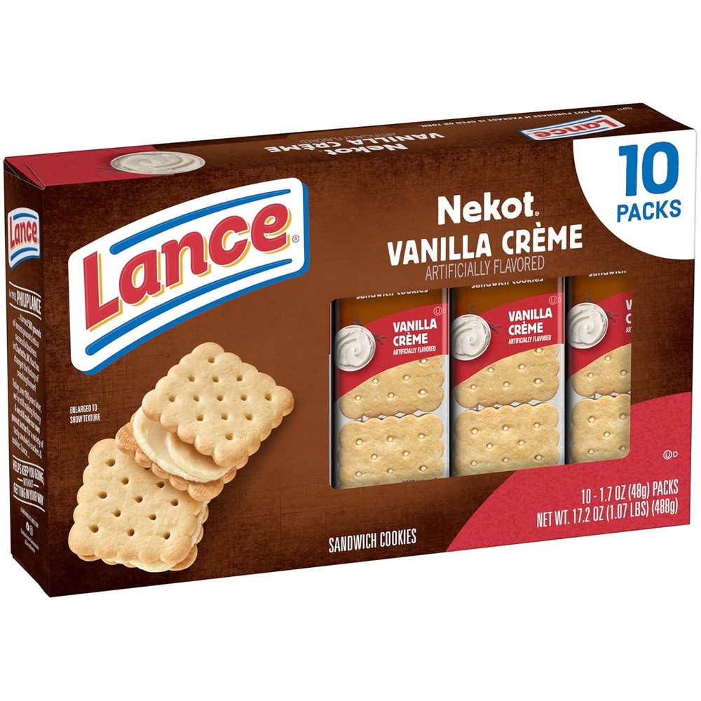Lance Vanilla Creme Crackers 1.7 oz 10 Pack