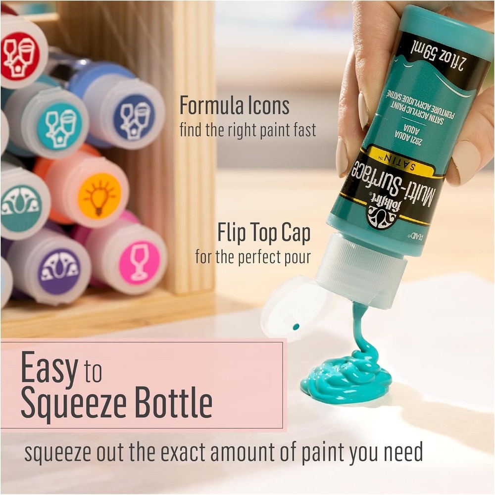 2 oz Multi-Surface Metallic Malachite Paint - Perfect for All Creative Projects