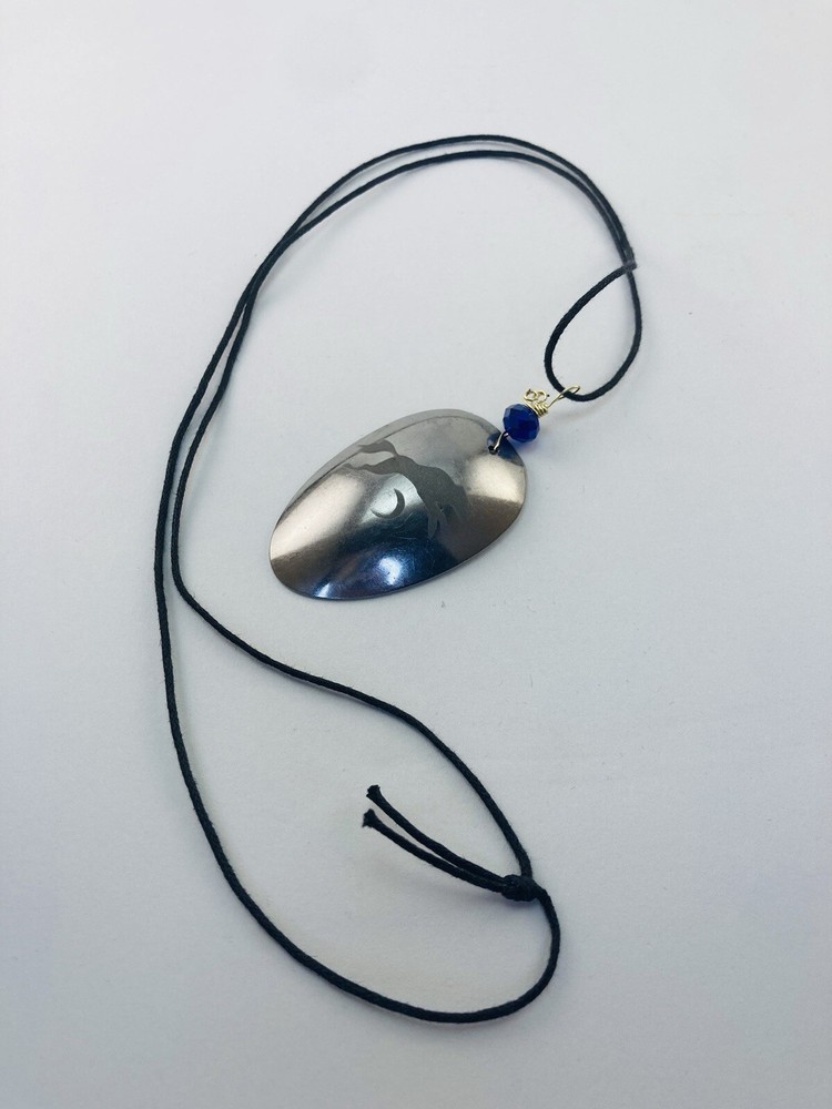 Wolf cresent moon Necklace