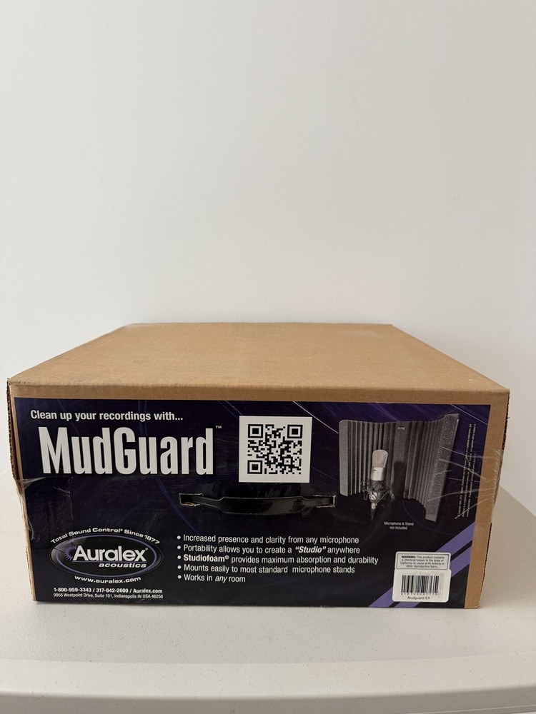 Auralex Acoustics Audio MudGuard for Studio Microphone Isolation Shield NEW