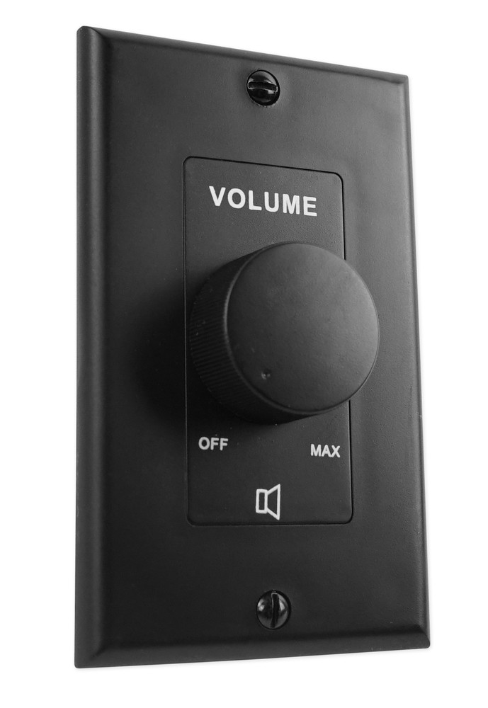 2) Rockville VOL70100 Black 100 Watt 70v Wall Volume Control Zone Controller
