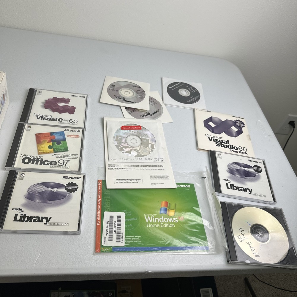 Microsoft Visual C++ 6.0 Professional Edition 1999 CD-ROM Windows