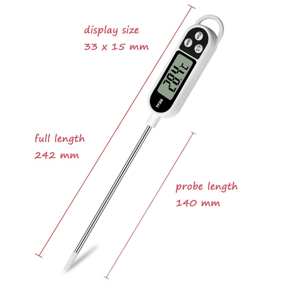 Digital Instant Read Meat Thermometer - Fast & Accurate Temperature Readings