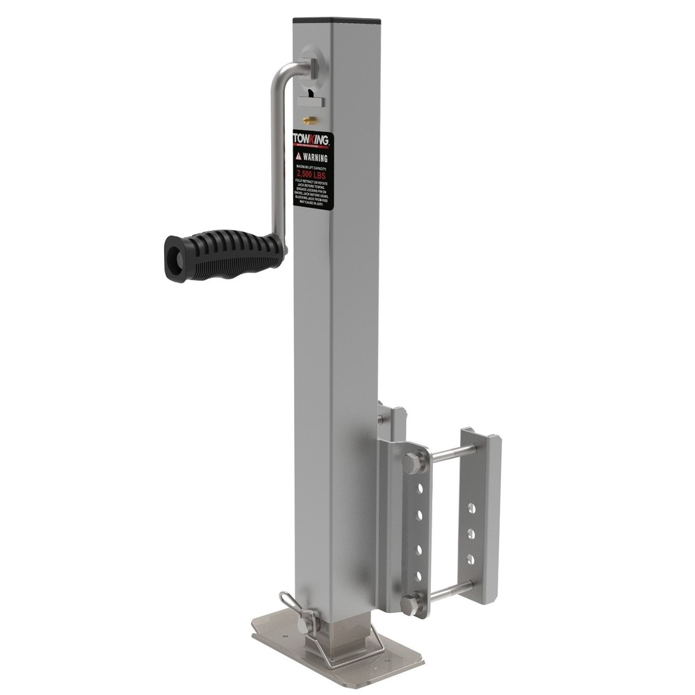 2,500 Lbs Heavy Duty Trailer Jack,Fixed Mount Tongue Jack w/Drop Leg for RV,Boat