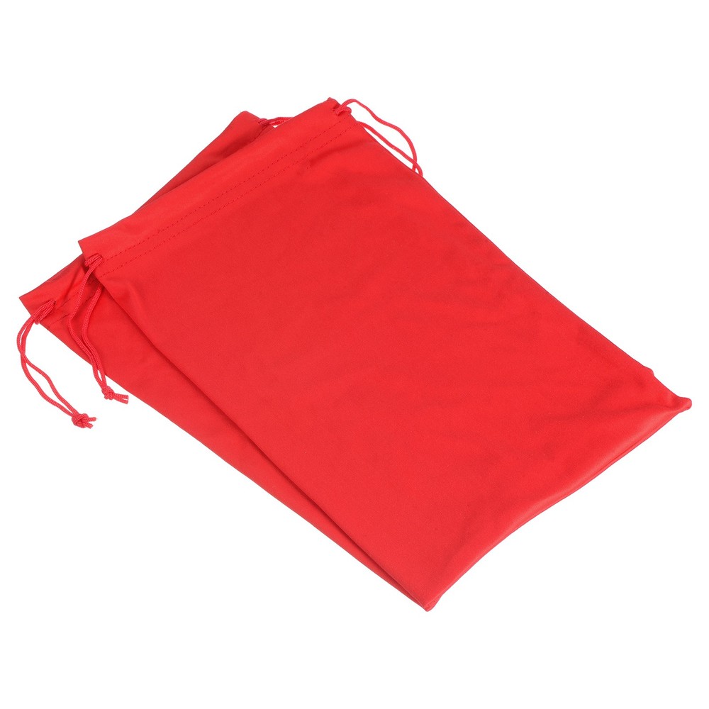 Ski Goggle Bag, 2 Pack Microfiber Snow Goggles Case Drawstring Pouch Red