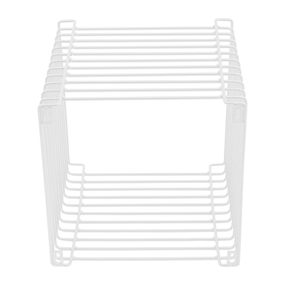 Side Table, Square Geometry Side Table, Linear Metal End Table